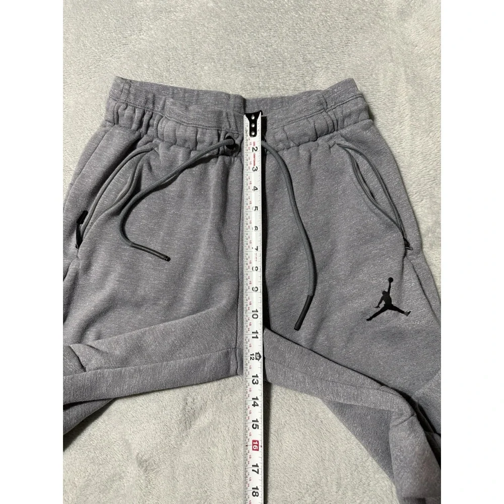 Nike Jordan Joggers Mens Medium Icon Fleece Cuffed Sweatpants 809472 Gray